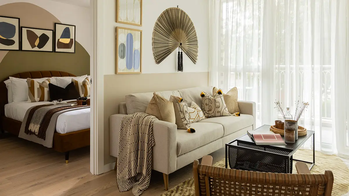 Furnished living room