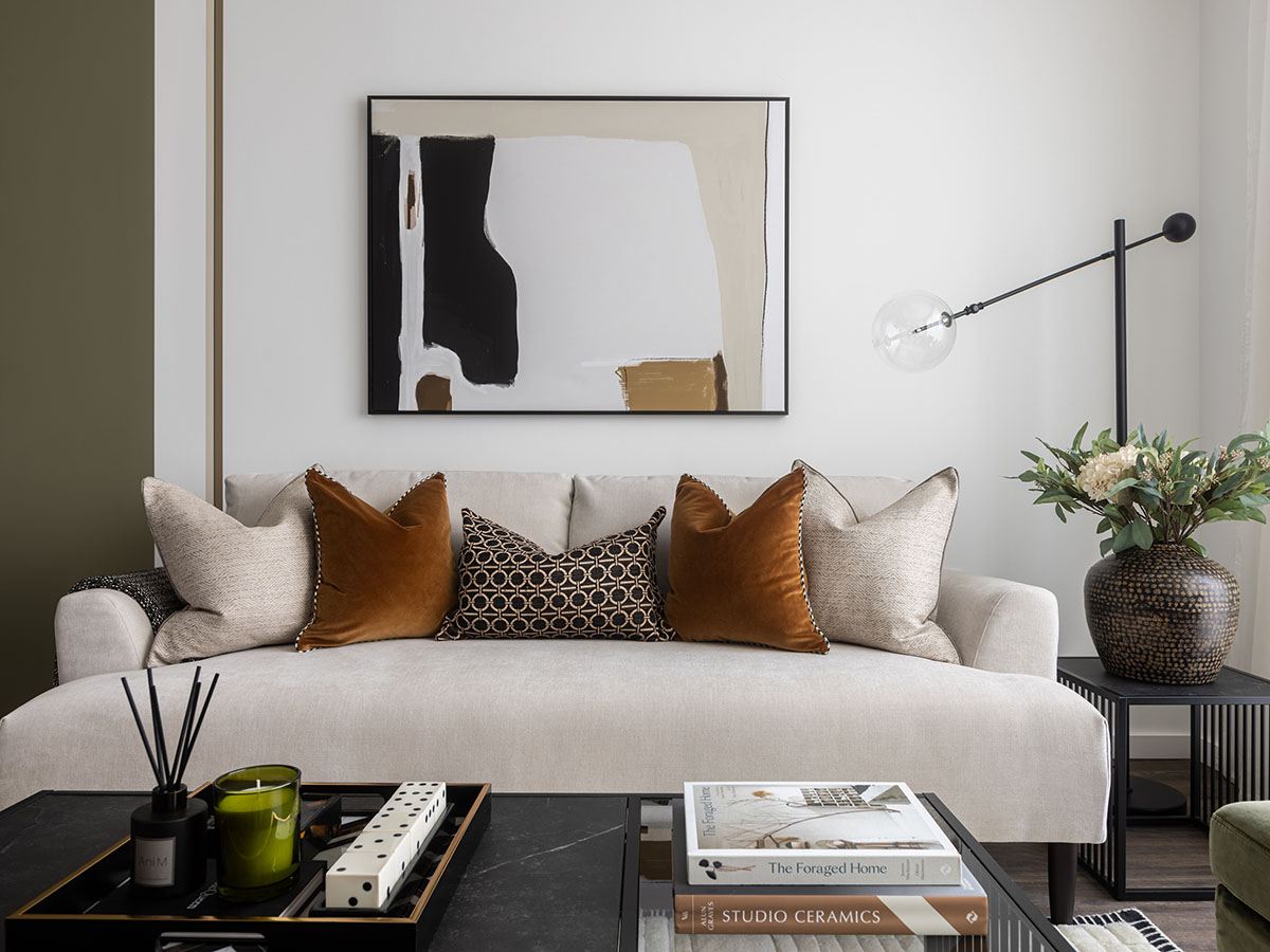 Modern Dubai home interior with cozy living space 3