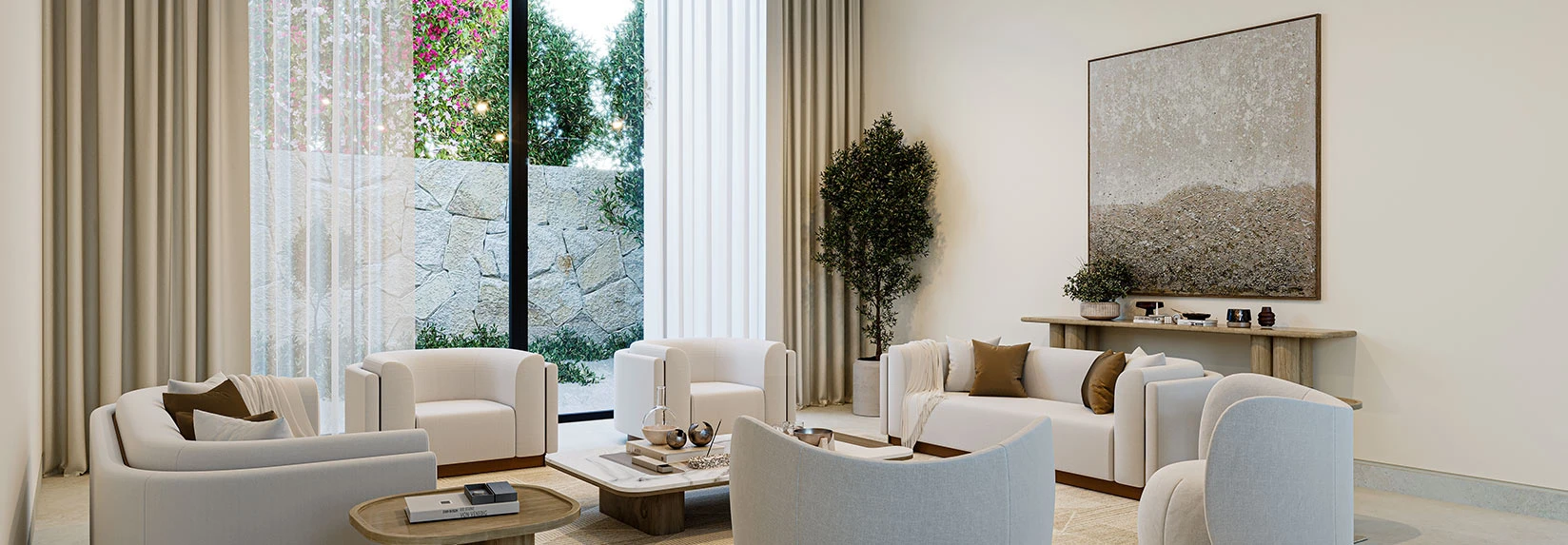 Al Naseem Villas living room