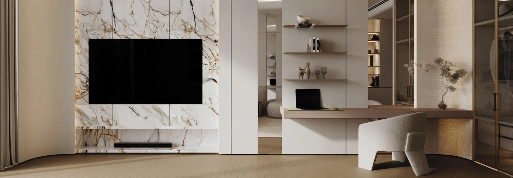 Binghatti Circle living room