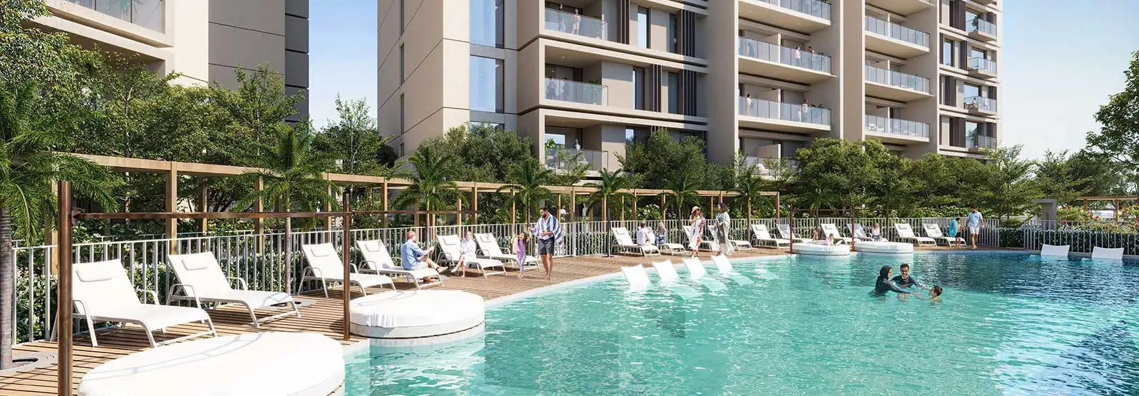 Sidr Residences Tower pool -7