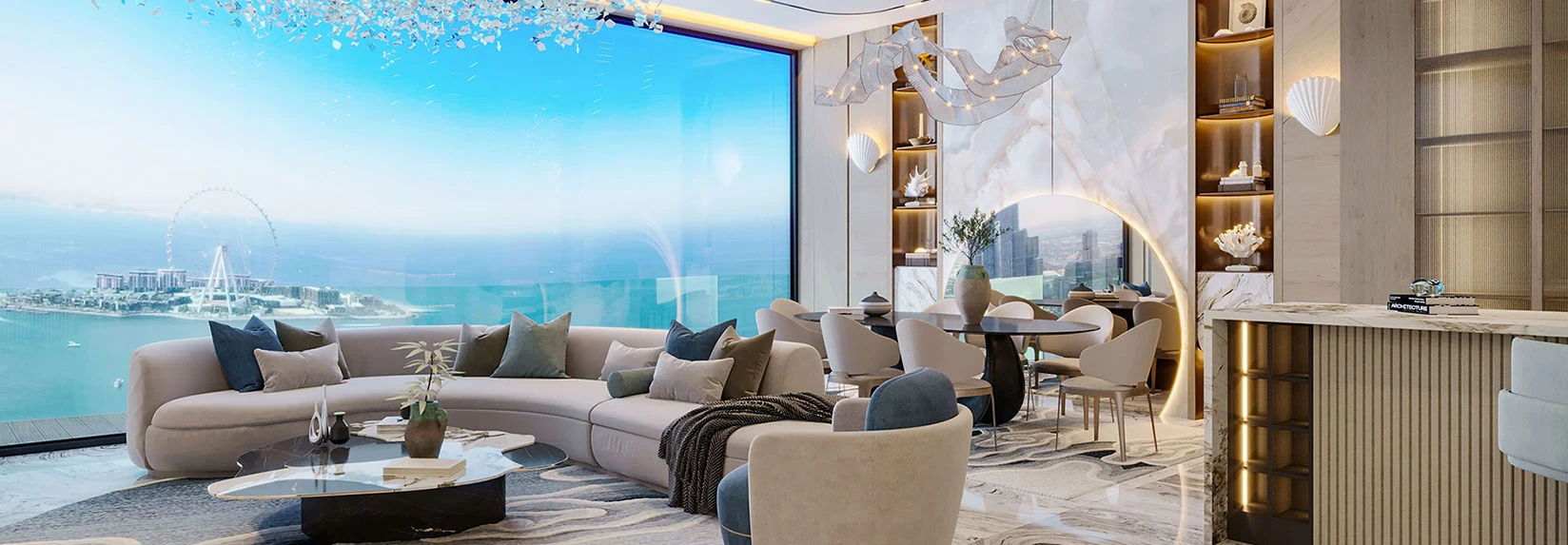 Habtoor Grand Residences living room