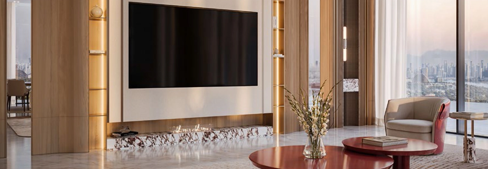 Binghatti Skyblade livingroom