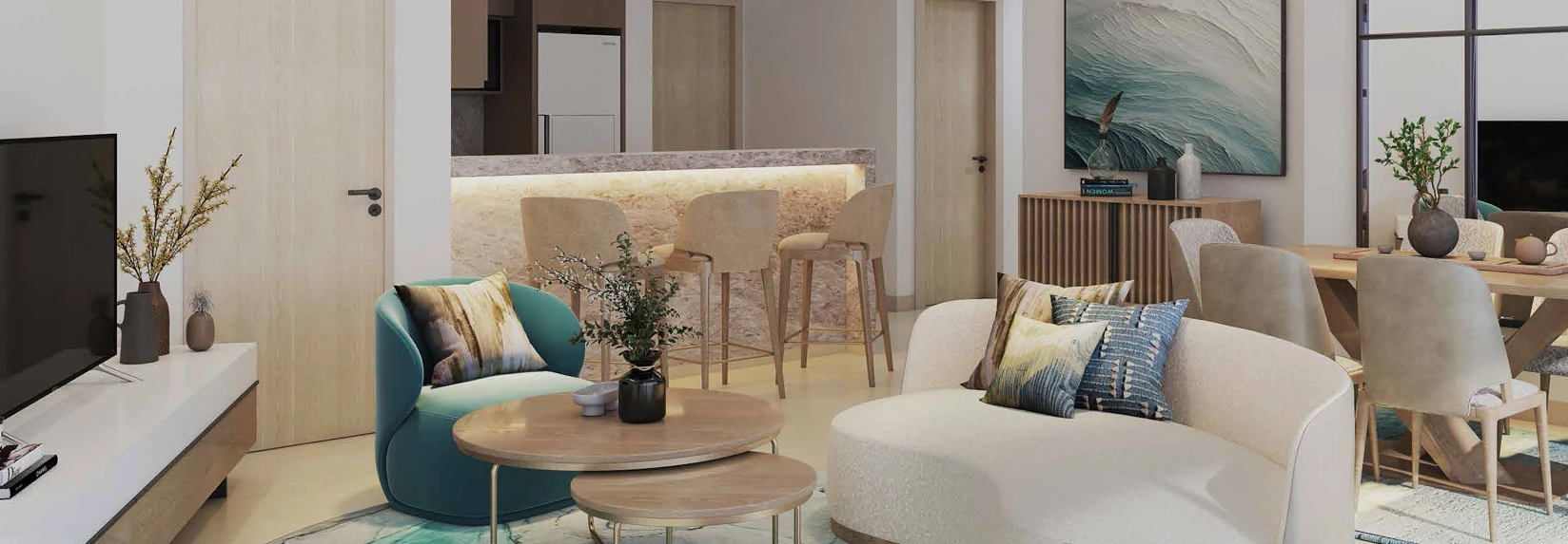 Damac District living room -1