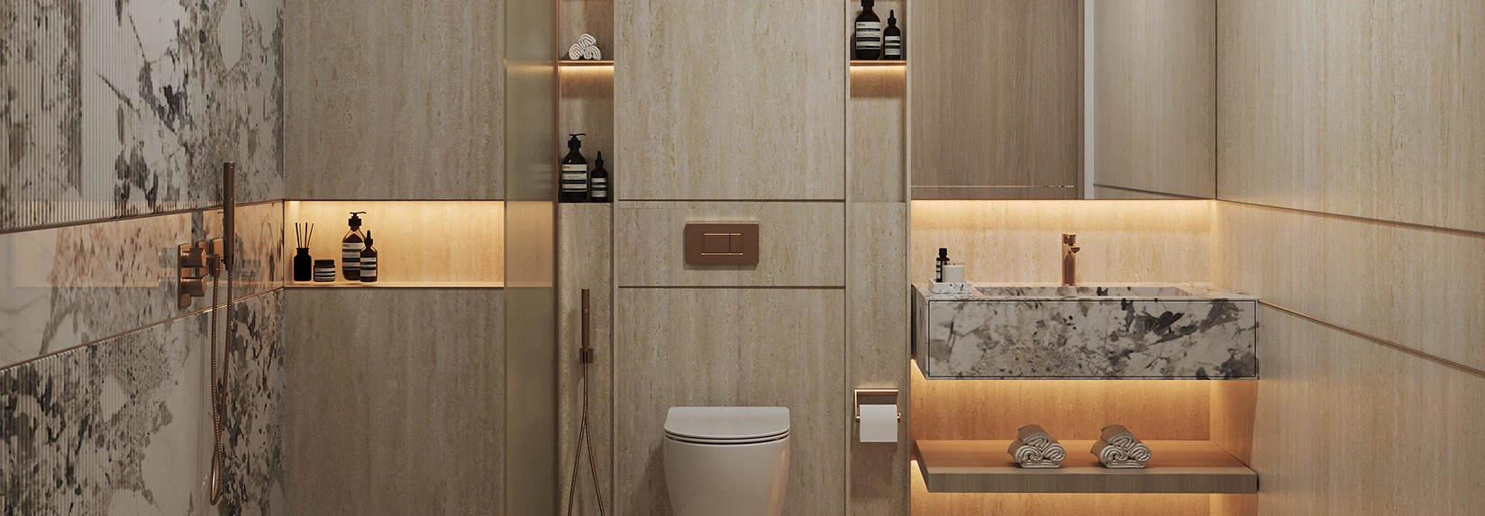 Binghatti Titania bathroom